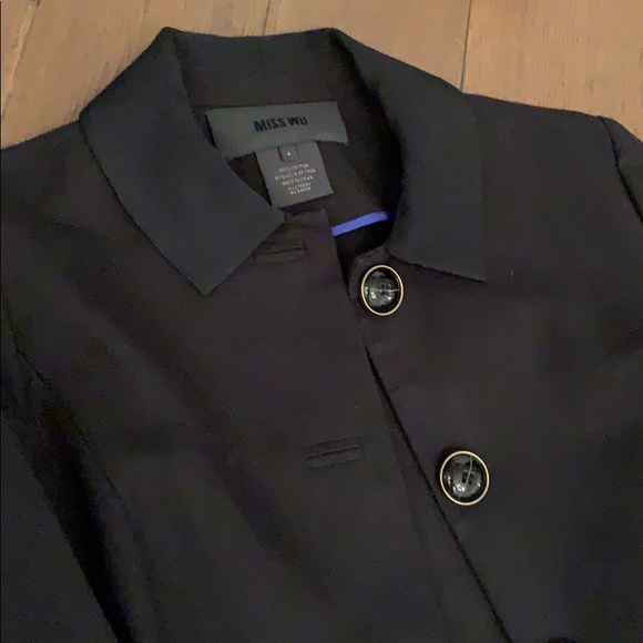 Black over coat - Picture 3 of 7